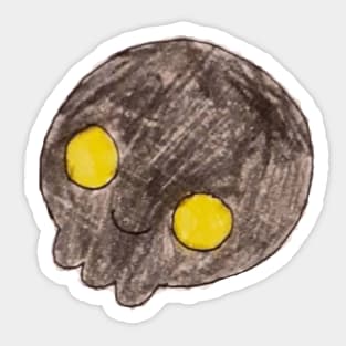 Kawaii Skull Sticker